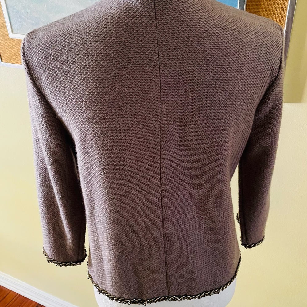 Trouve Open Sweater Jacket With Chain Details Xs - image 2